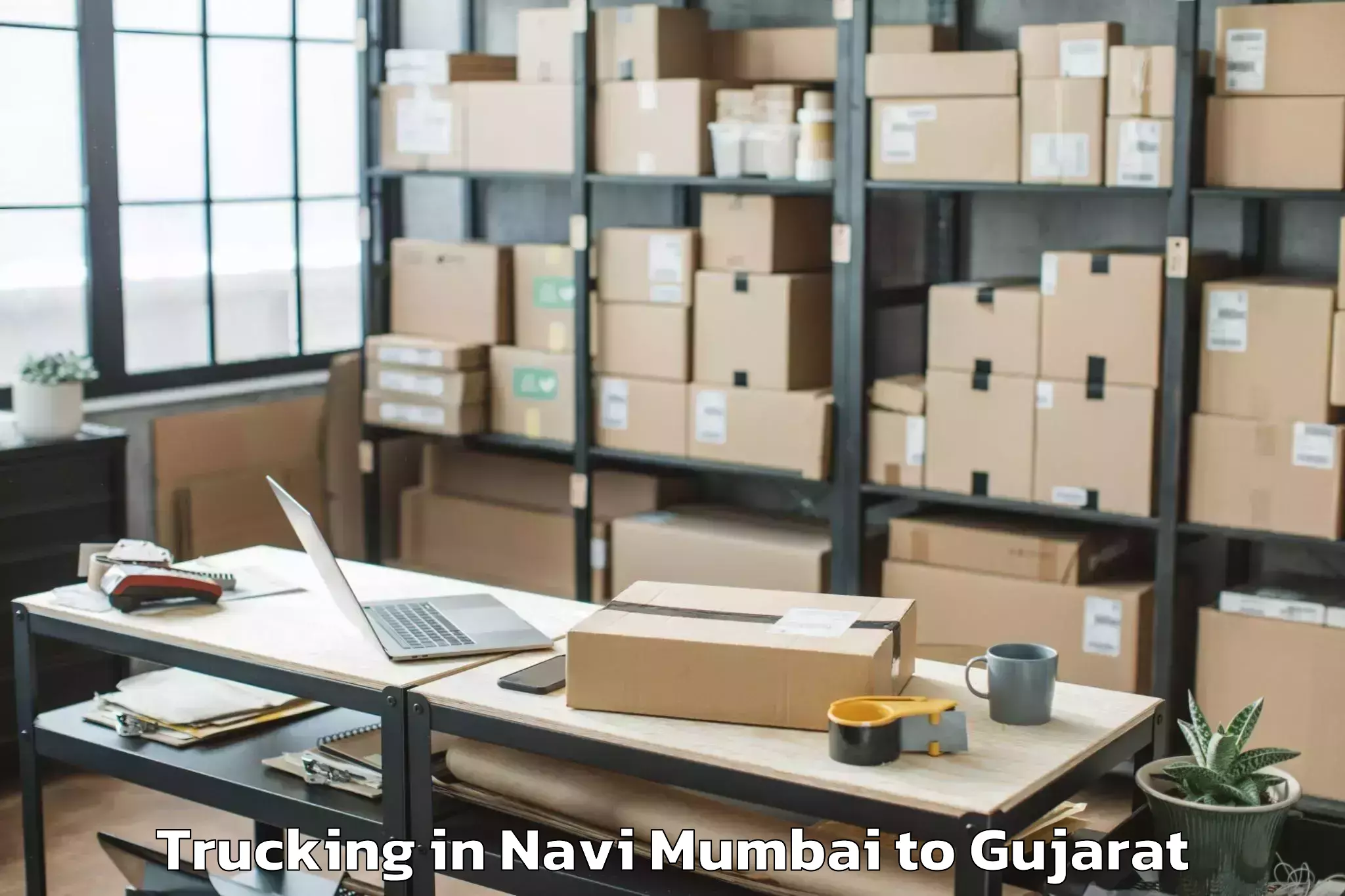 Leading Navi Mumbai to Rajula Trucking Provider